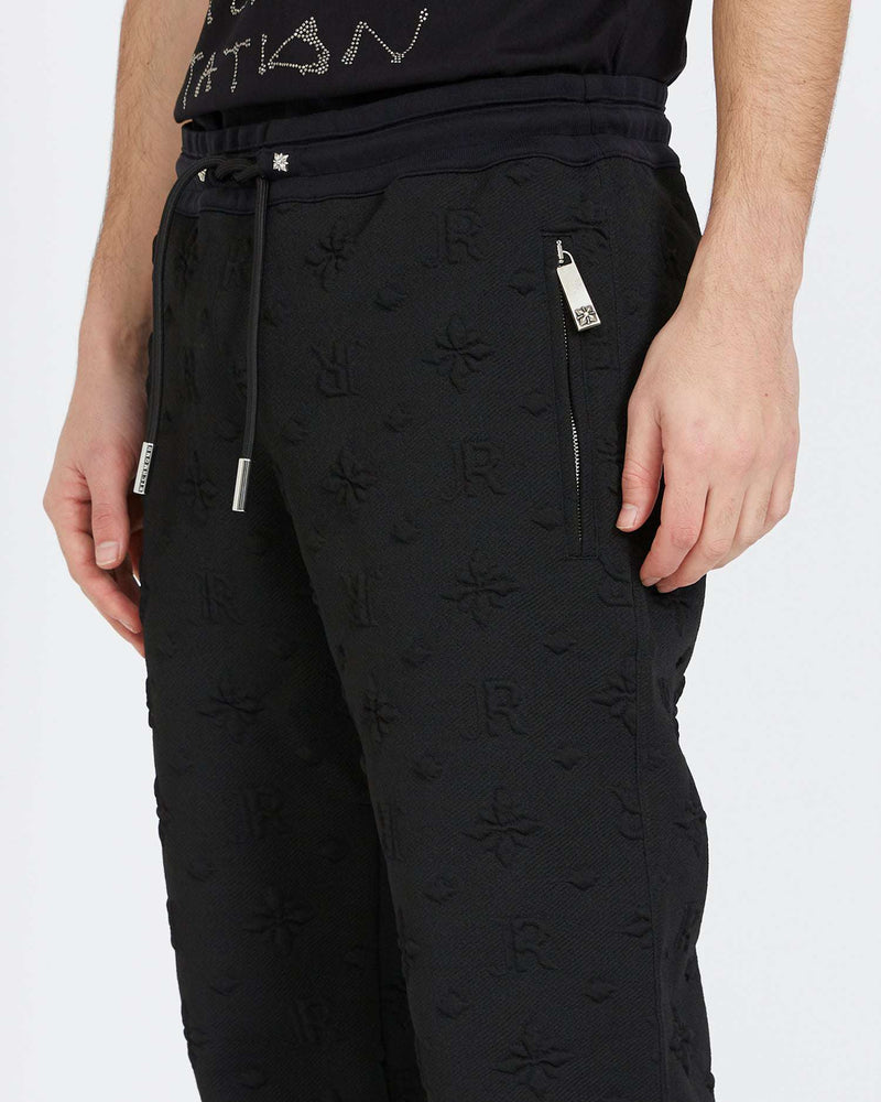 Pantaloni da jogging con pattern a contrasto