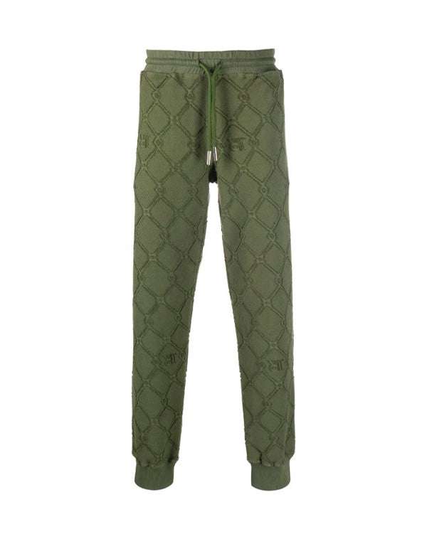Jogging pants with contrast pattern