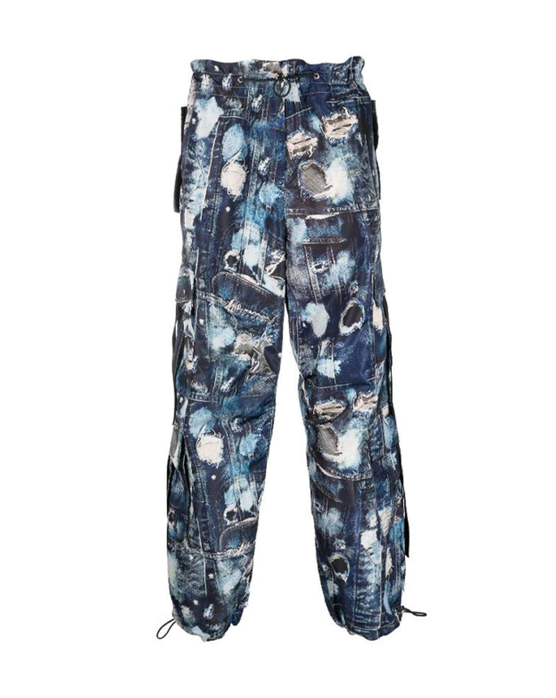Pantaloni cargo con pattern iconico