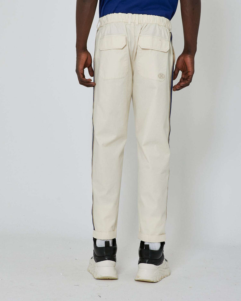 Slim fit pants with side bands
