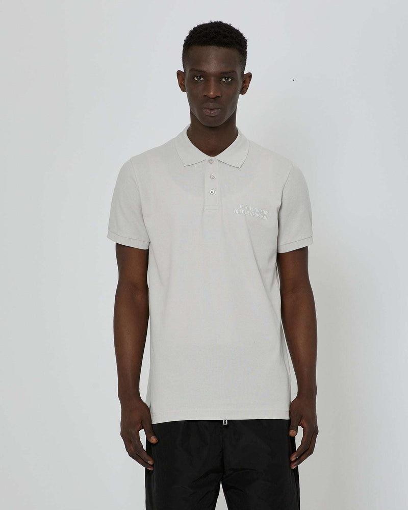Polo shirt with print on the front