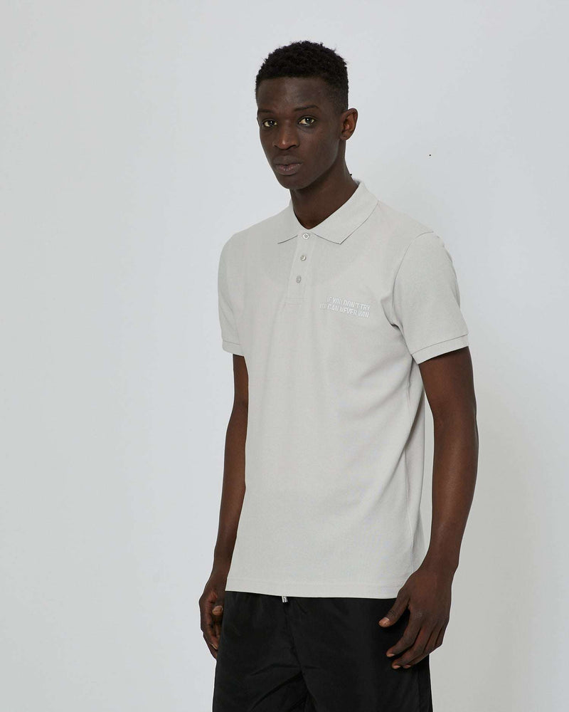 Polo shirt with print on the front