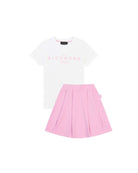 Set Coordinato: T-Shirt e Gonna a Pieghe Set