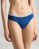 Slip vita bassa donna fantasia denim