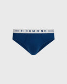 Slip vita bassa in cotone pettinato fantasia denim UnderwearIntimo