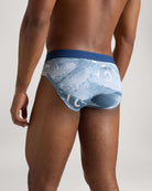 Slip vita bassa in cotone pettinato fantasia denim UnderwearIntimo