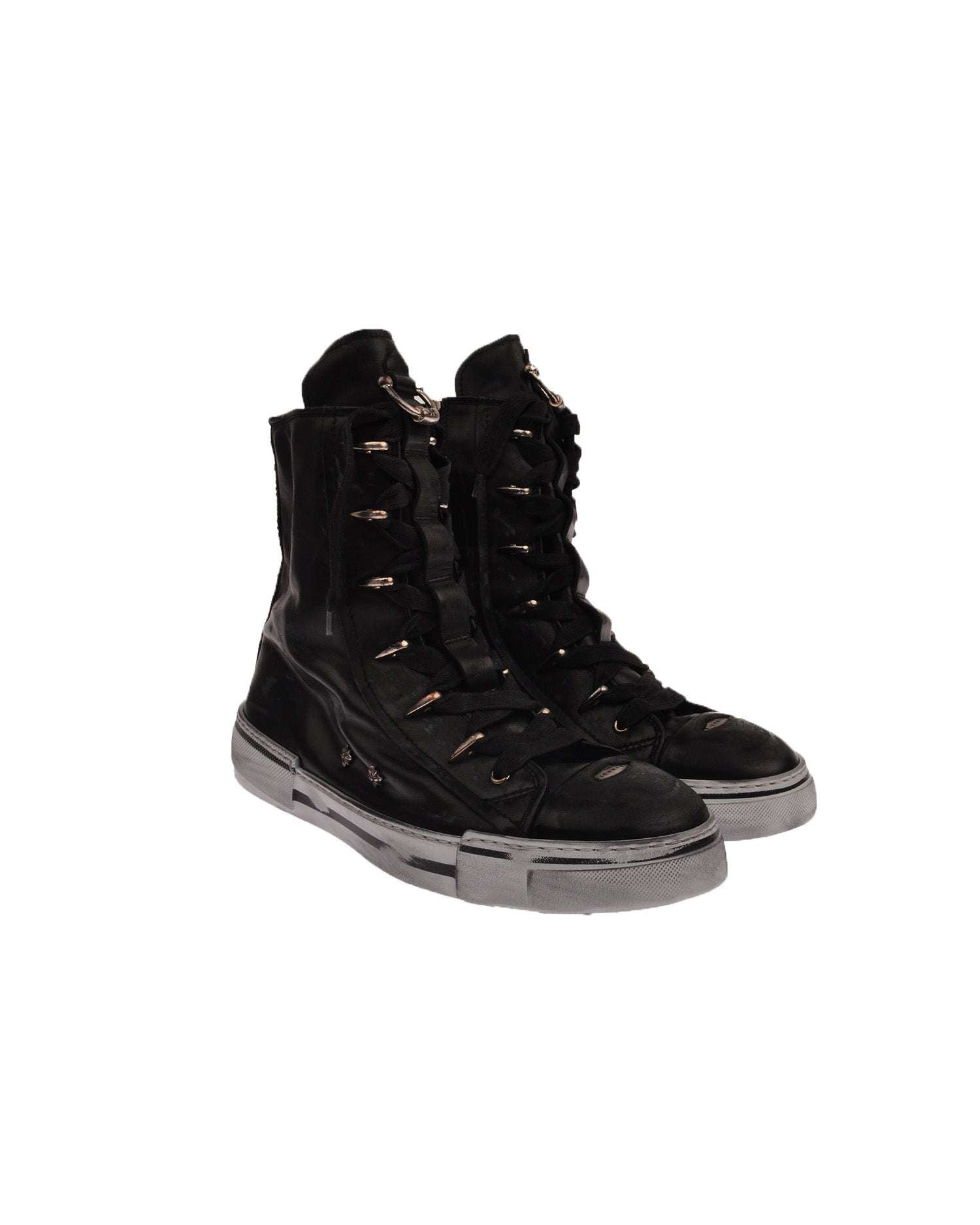Sneakers alte con dettagli metallici Scarpa