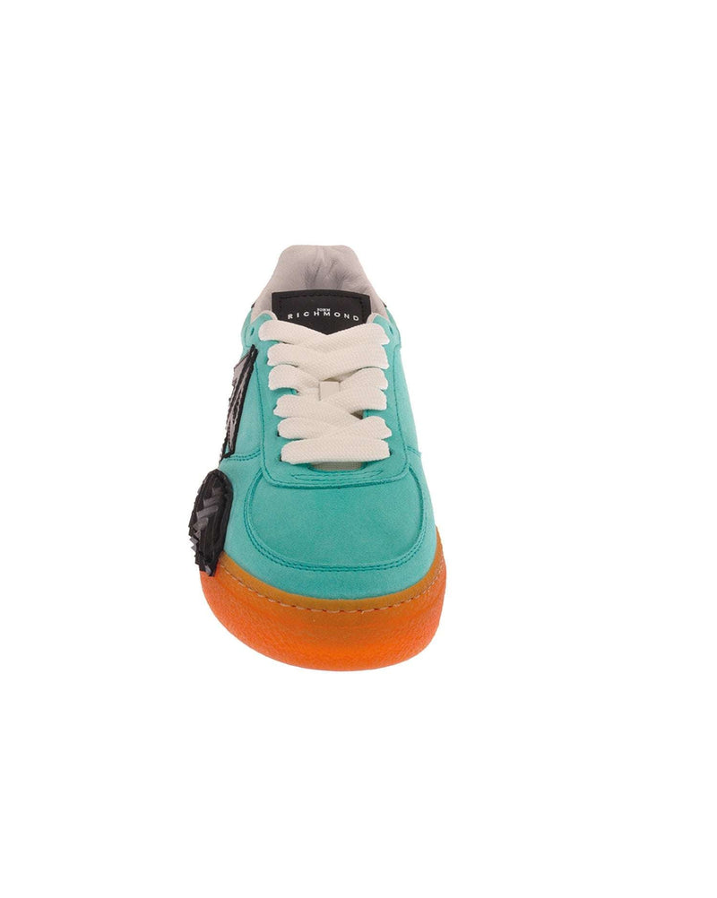 Sneakers bicolor con logo laterale