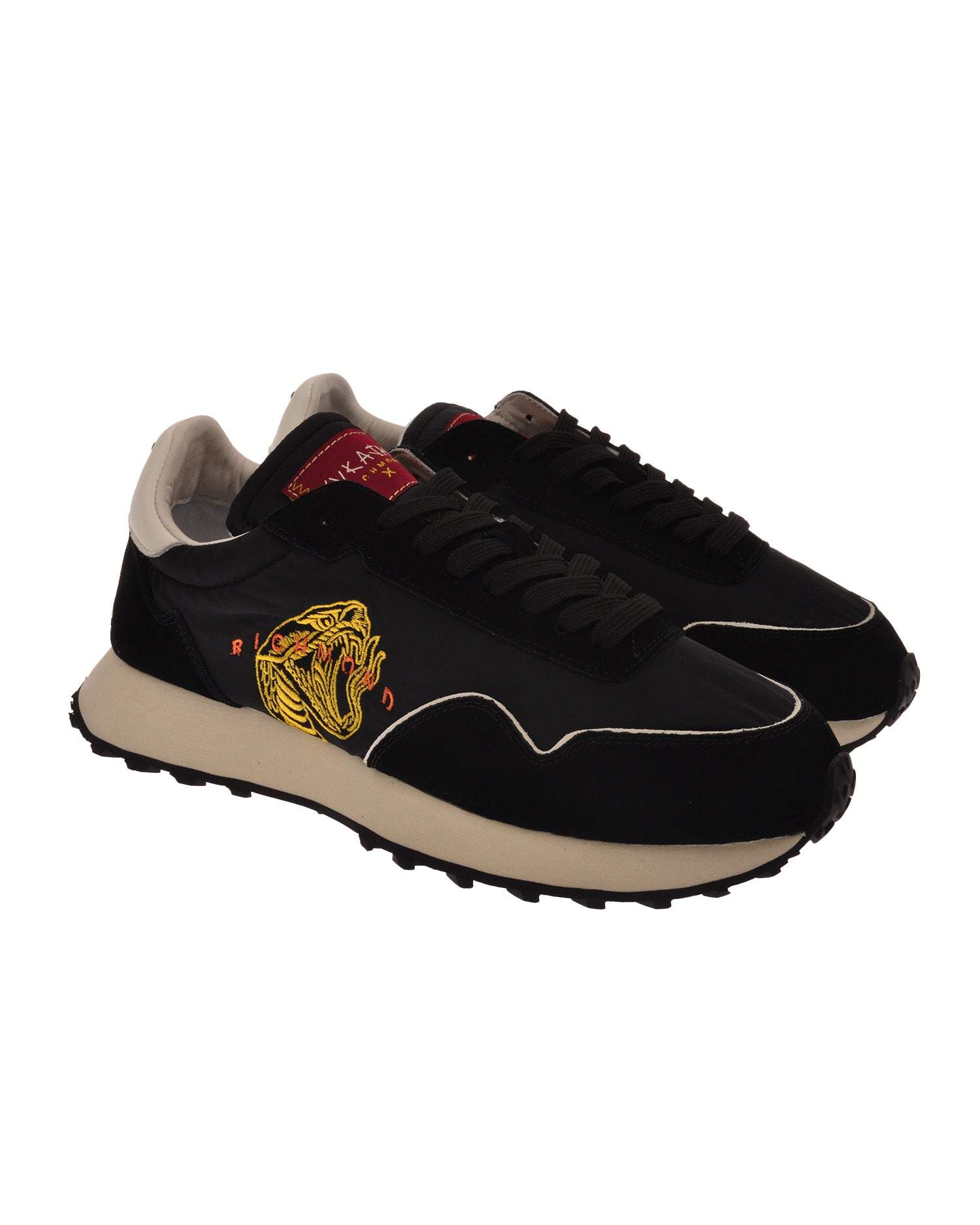 Sneakers con dettaglio ricamato e silhouette r&amp;eacute;tro Scarpa