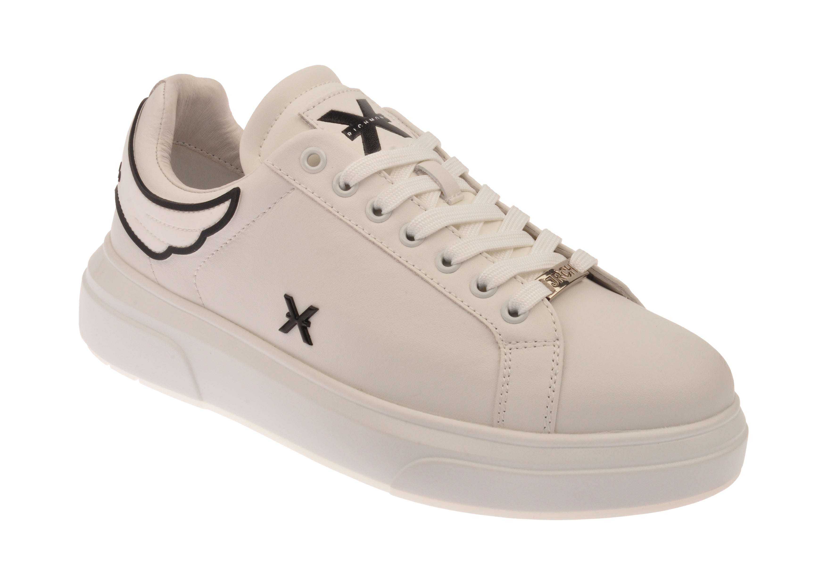 Sneakers in pelle con dettagli ricamati – John Richmond