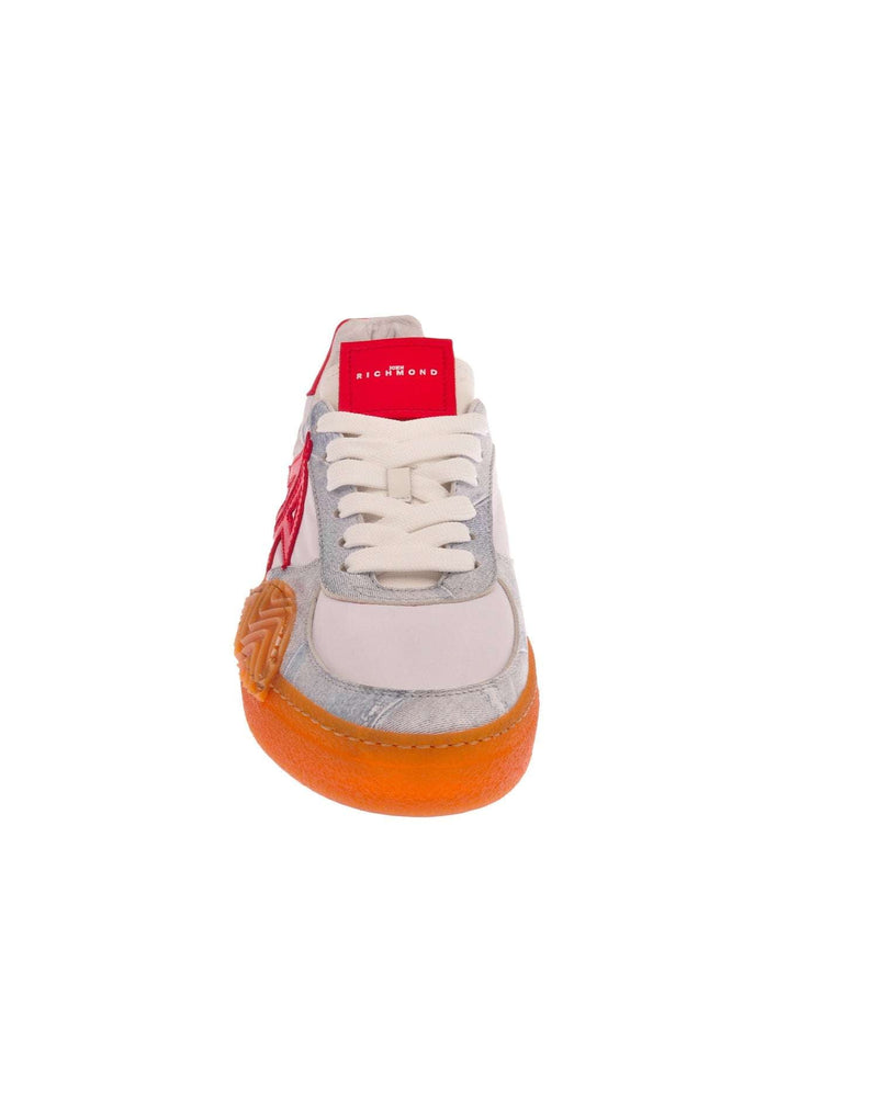 Sneakers tricolor con logo laterale