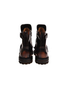 Stivaletto con fibbie e punta decorata Scarpa