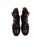 Stivaletto con fibbie e punta decorata Scarpa