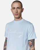 T-shirt a maniche corte con logo ricamato e design raffinato T-shirt