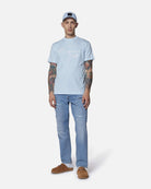 T-shirt a maniche corte con logo ricamato e design raffinato T-shirt