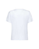 T-shirt con Logo Frontale Decorativo &ndash; Stile Casual Contemporaneo T-Shirt