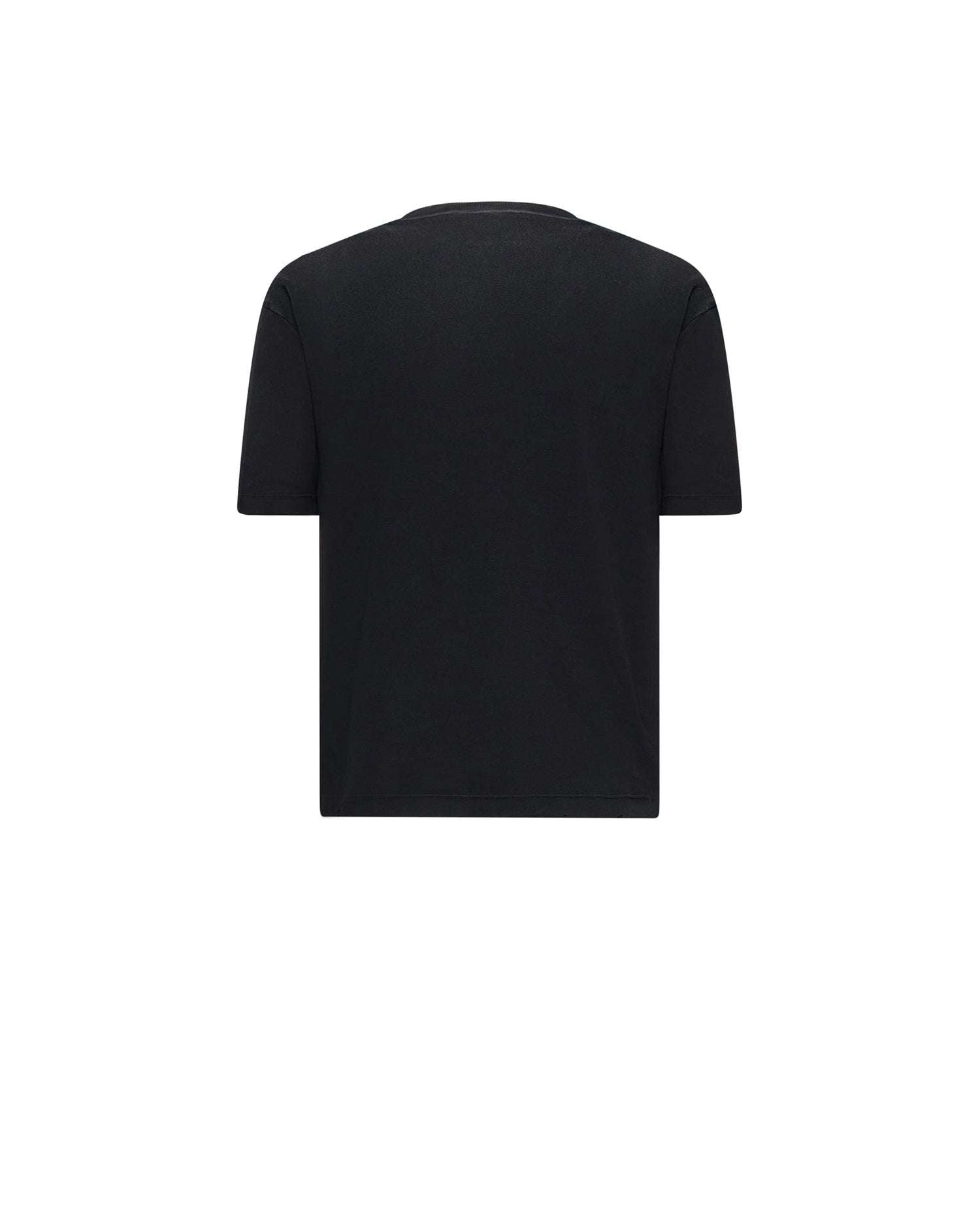 T-shirt con Scritta Applicata T-Shirt