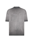 T-shirt con Scritta Applicata T-Shirt