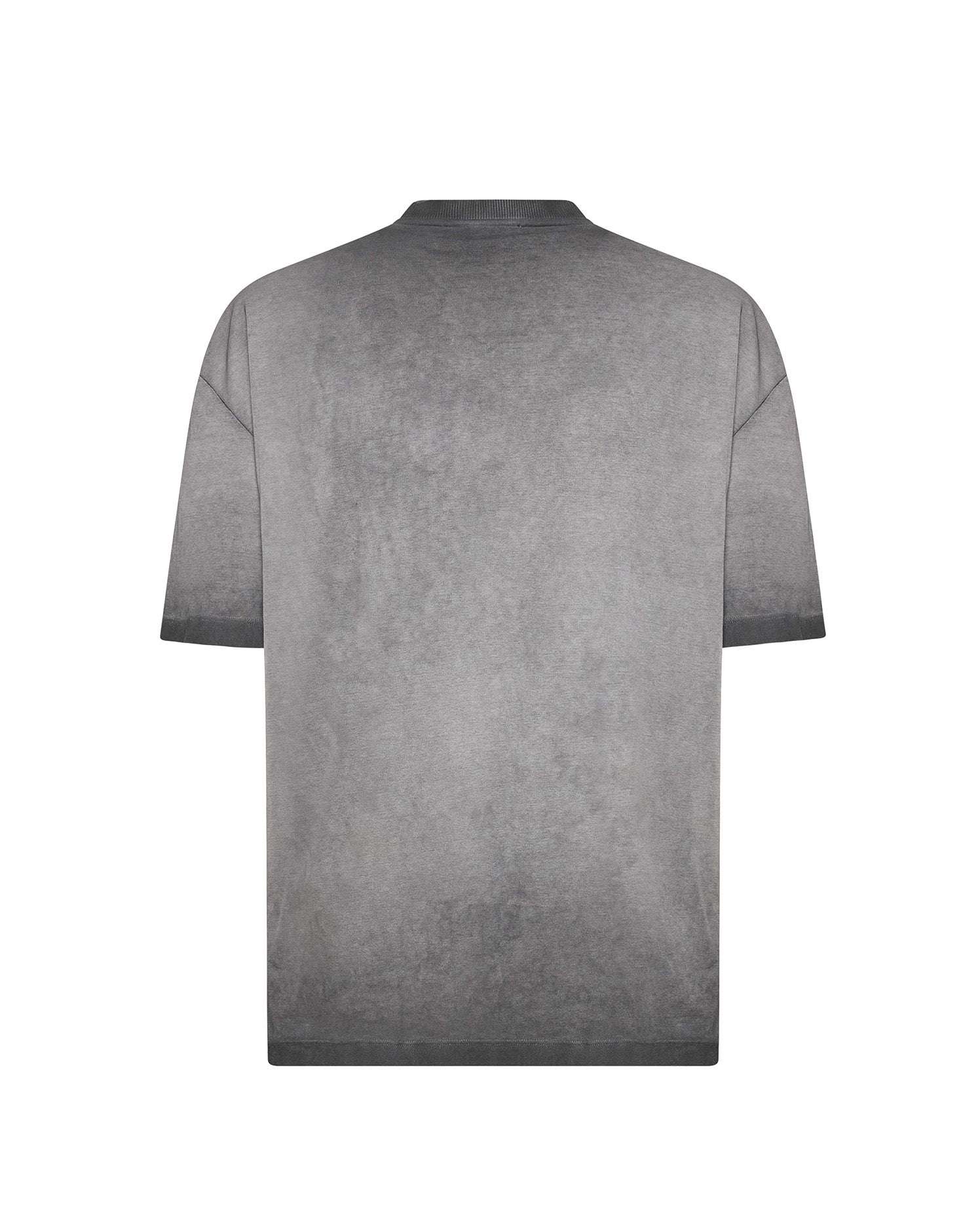 T-shirt con Scritta Applicata T-Shirt