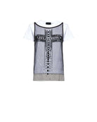 T-shirt with Overlay and T-Shirt Graphic Detail