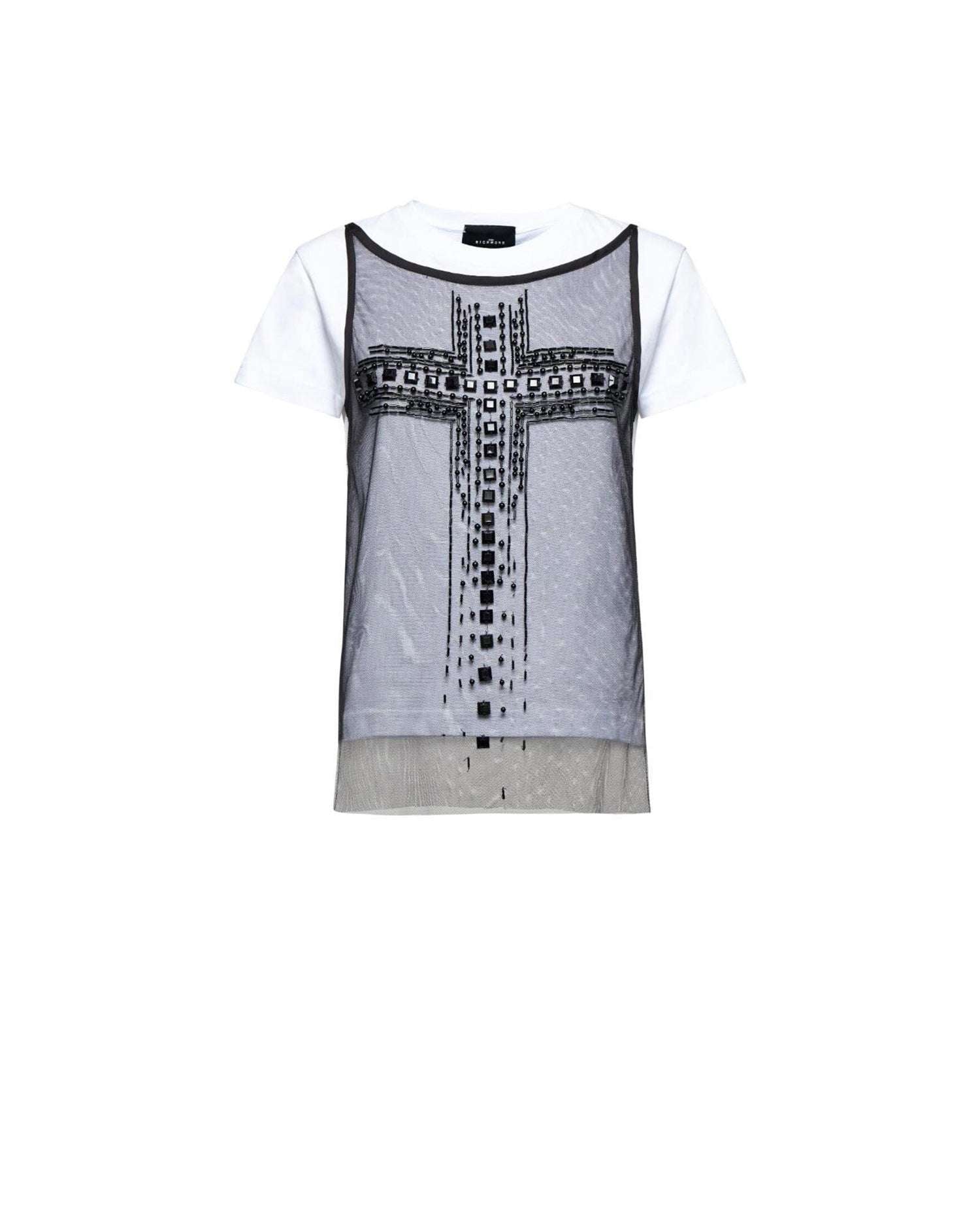 T-shirt con Sovrapposizione e Dettaglio Grafico T-Shirt