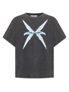 T-shirt con stampa grafica frontale effetto vintage T-Shirt
