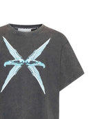 T-shirt con stampa grafica frontale effetto vintage T-Shirt