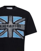 T-shirt con stampa Union Jack sfumata e logo Richmond T-Shirt