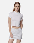 T-shirt crop con logo T-shirt