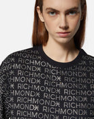 T-shirt cropped con logo all-over Richmond T-shirt