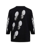 T-shirt nera oversize con stampa auto e fiamme Richmond X T-Shirt