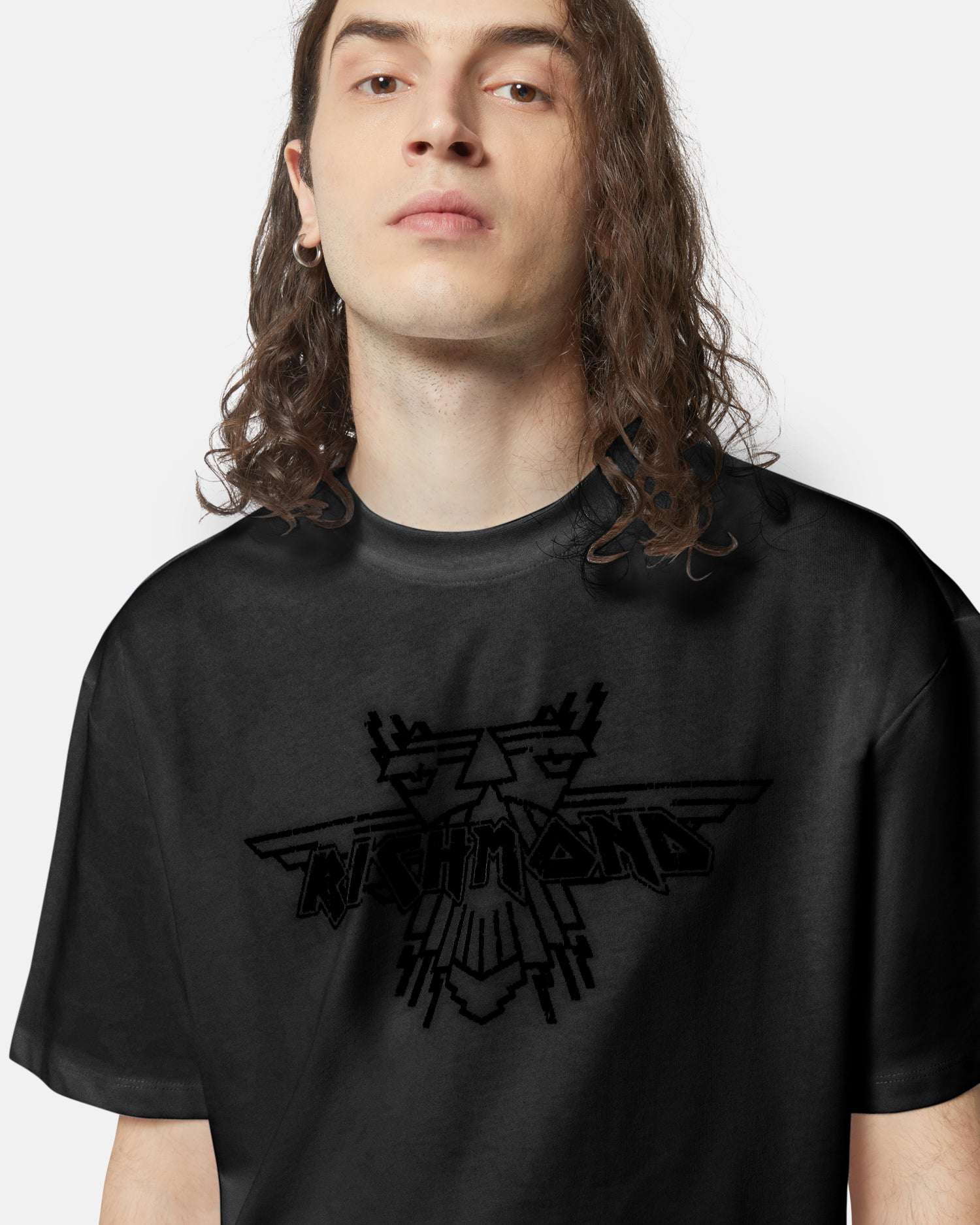 T-shirt uomo con logo stampato T-shirt