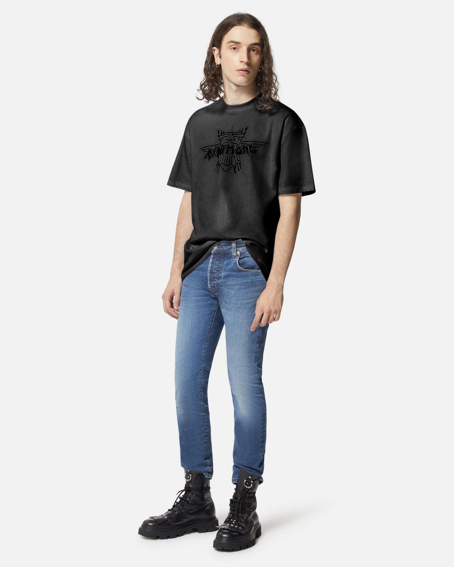 T-shirt uomo con logo stampato T-shirt