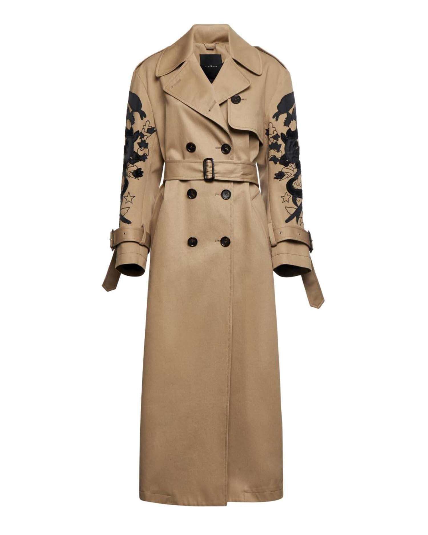 Women Long Trench Coat Graphic Printing Long Sleeve Jacket Open 並行輸入品 ChengBeautiful Women\u0027s Coat Women\u0027s Single Breasted Trench Coat