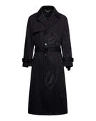 Trench lungo doppiopetto con cintura Capispalla