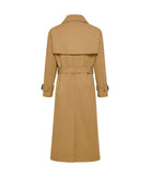 Trench lungo doppiopetto con cintura Capispalla