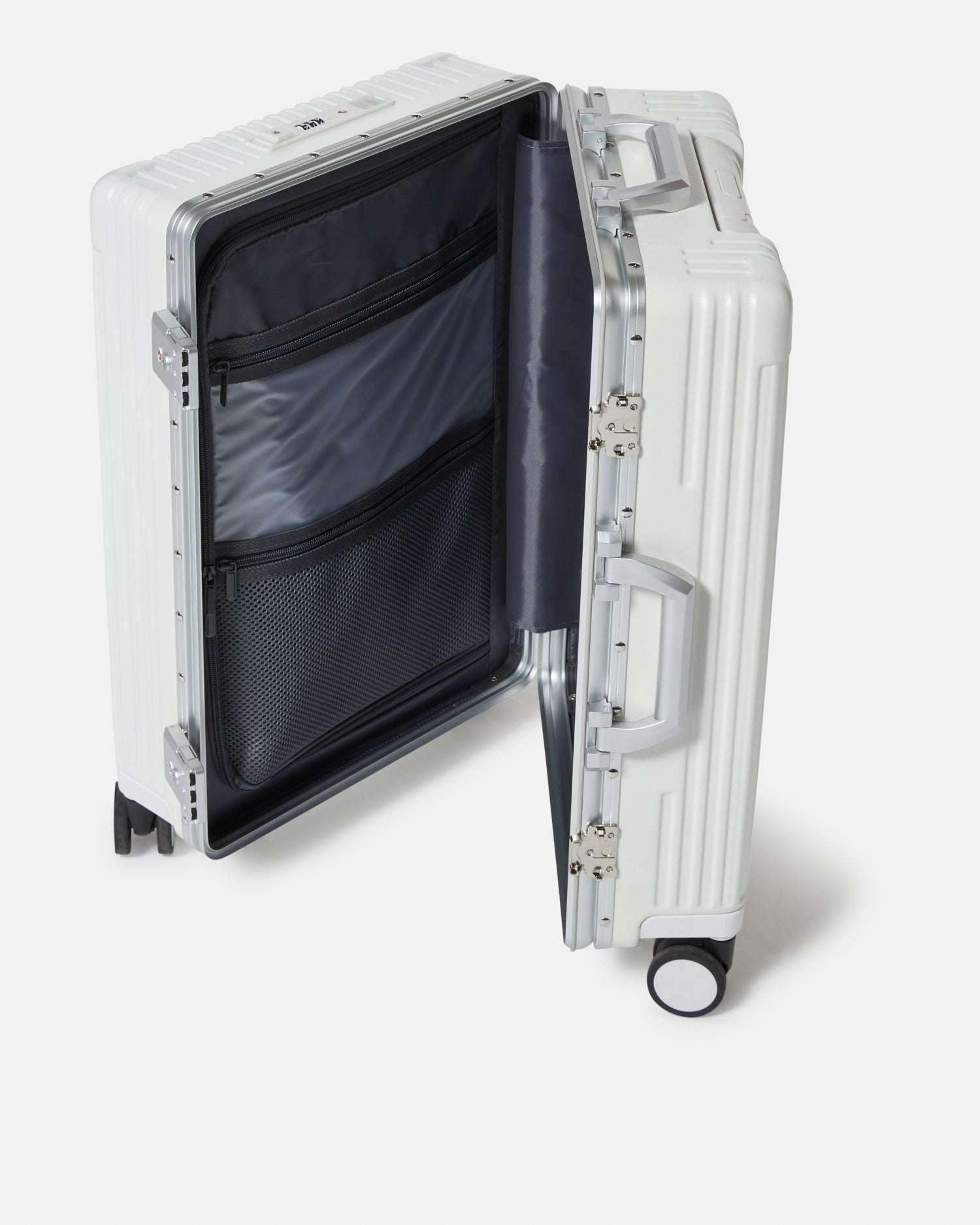 Trolley rigido nero con logo Richmond X