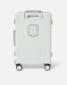 Trolley rigido nero con logo Richmond X