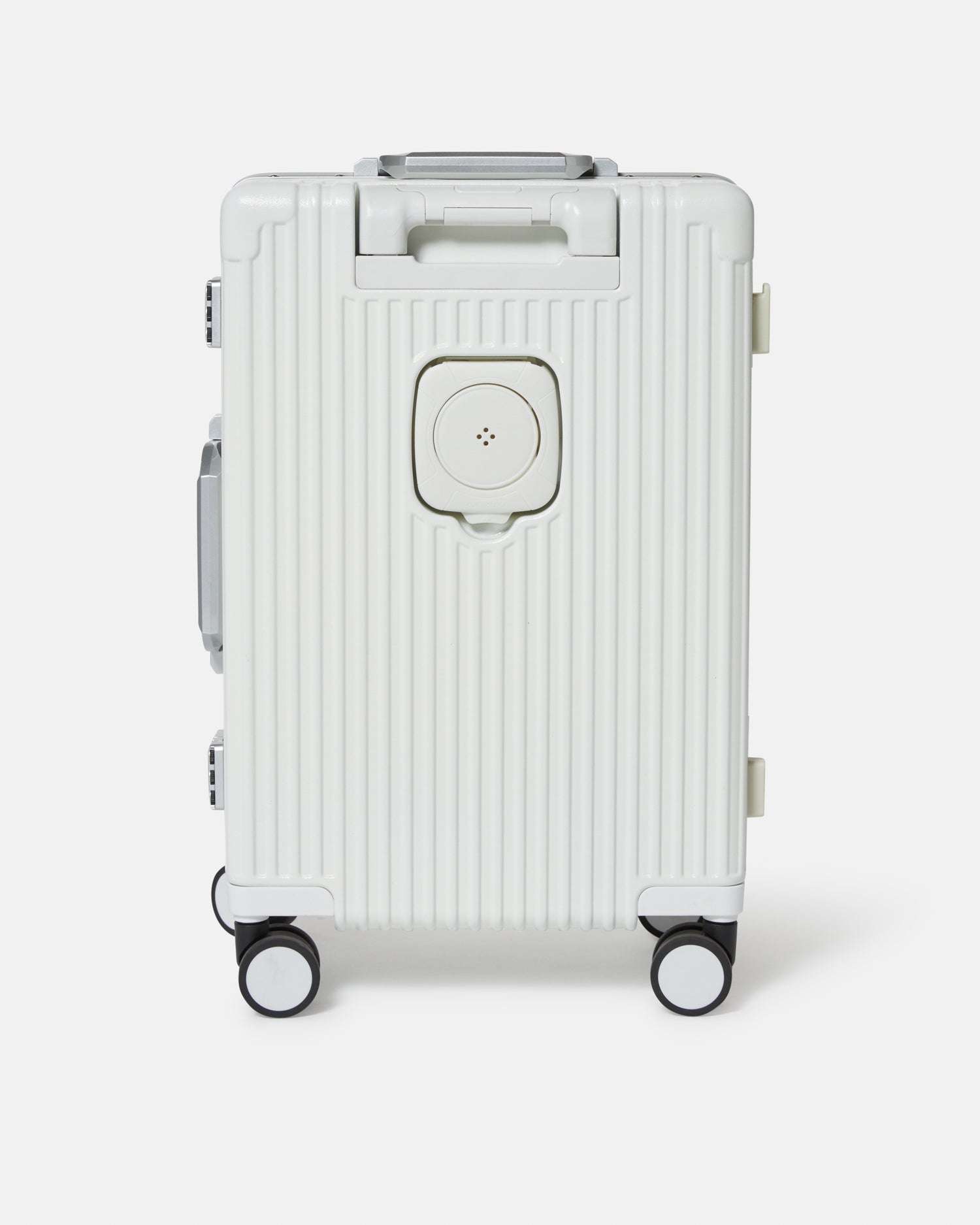 Trolley rigido nero con logo Richmond X