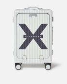 Trolley rigido nero con logo Richmond X