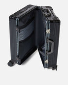 Trolley rigido nero con logo Richmond X