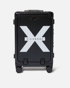 Trolley rigido nero con logo Richmond X