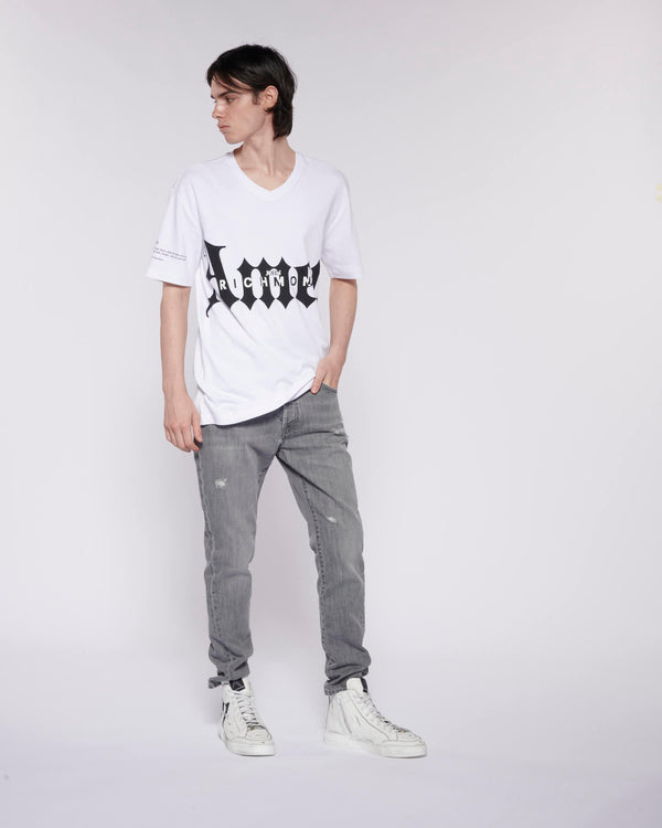 OVERSIZED T-SHIRT WITH CONTRASTING PRINT