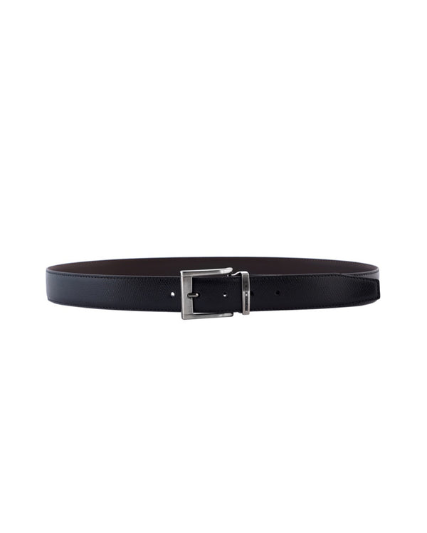 LEATHER BELT WITH METAL BUCKLE
