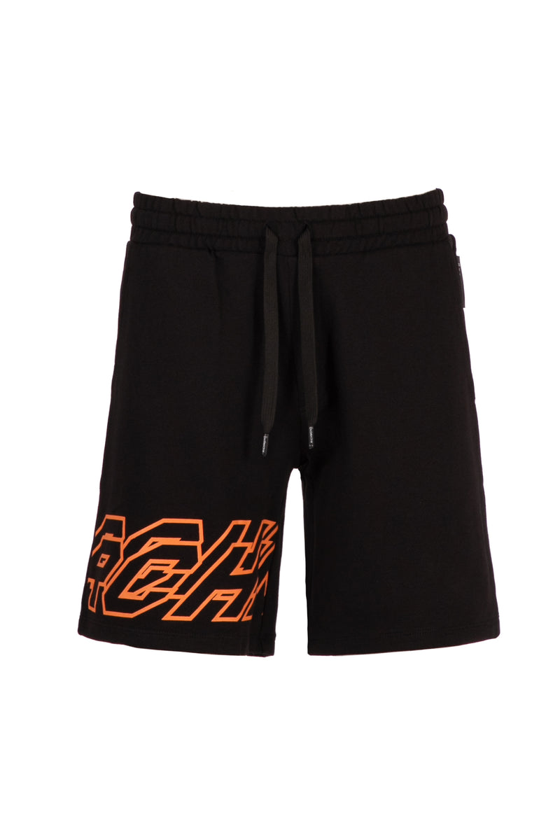 BERMUDA SHORTS WITH WRITING ON THE EDGE John Richmond