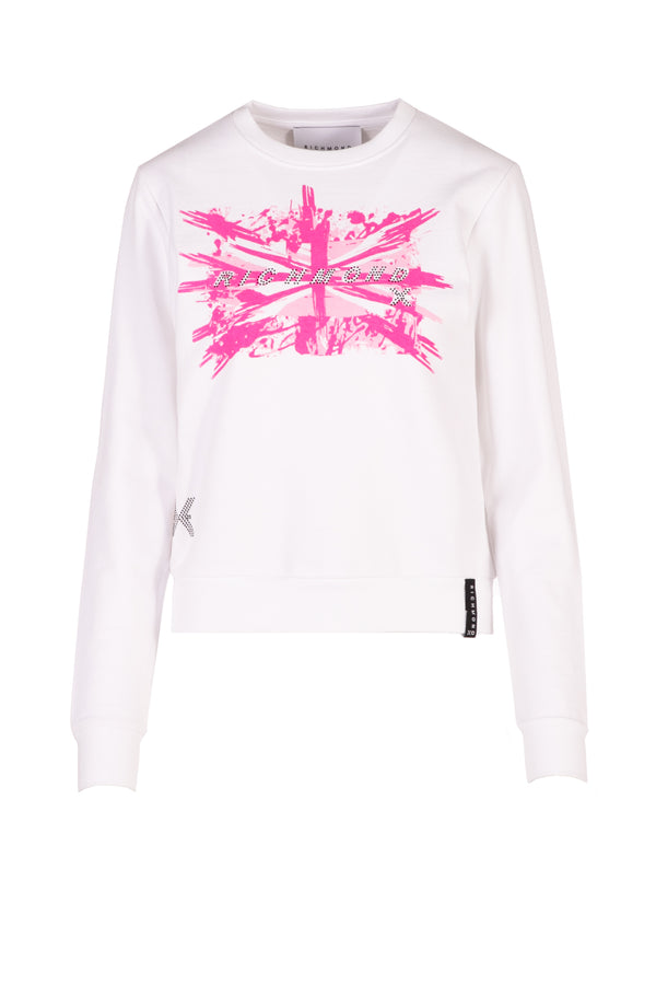 SWEATSHIRT WITH CONTRASTING LOGO AND WRITING