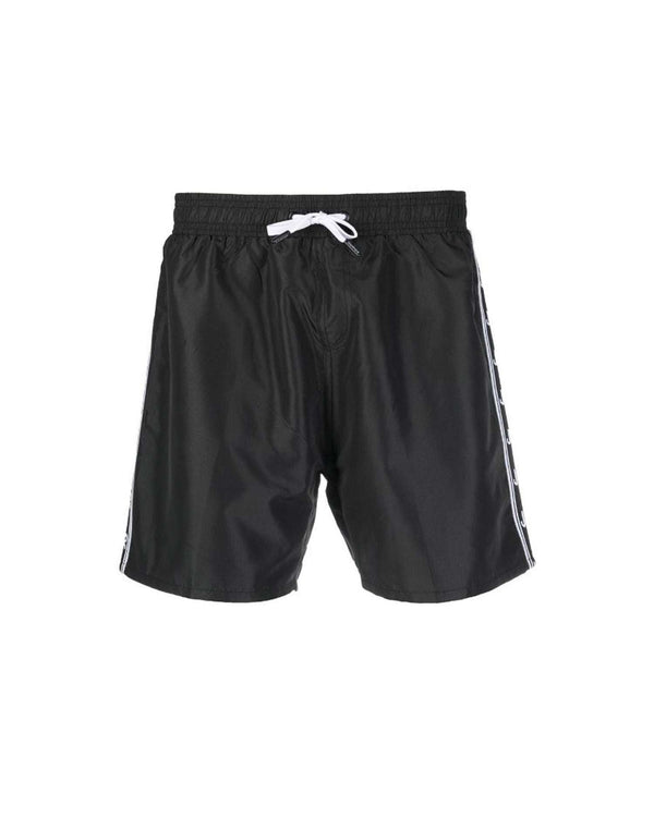 Boxer shorts with contrasting side band
