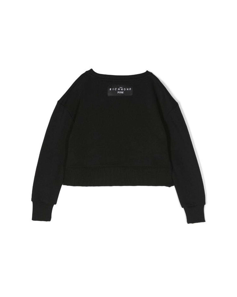 SWEATSHIRT WITH A CONTRASTING LOGO