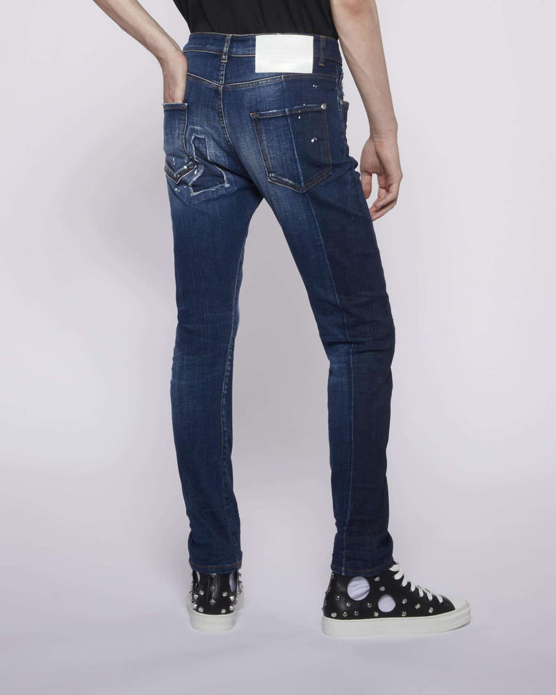 SLIM JEANS WITH INSERTS